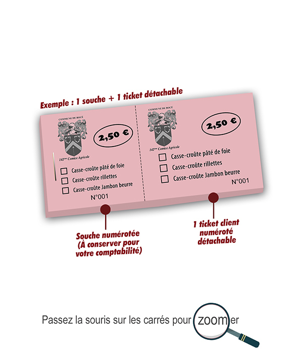 imprimer carnets à souche numérotés boce