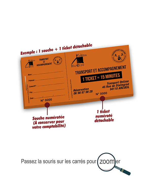 impression carnets tickets de transport pas cher Le Kremlin