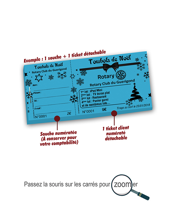 impression tombola noel petit prix Rotary Guerigond