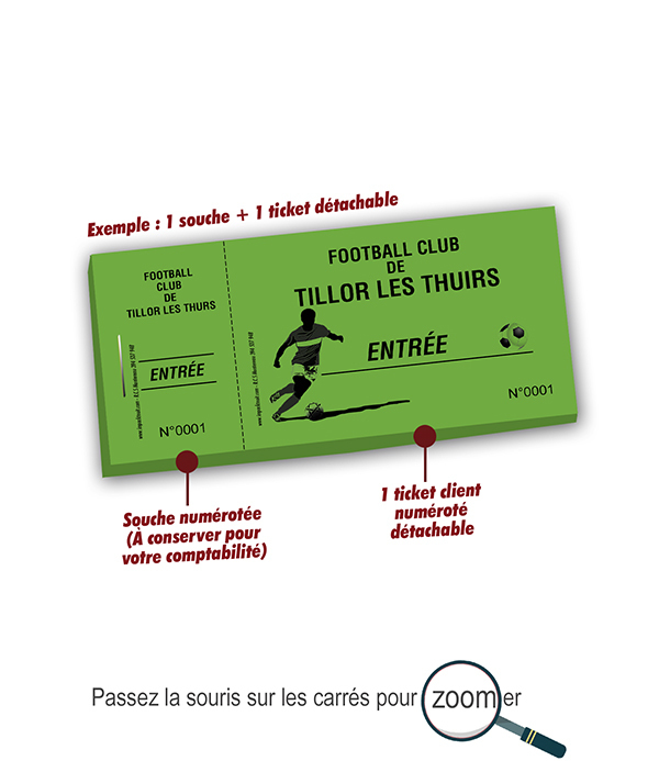 imprimer billets d'entrée football Tillor