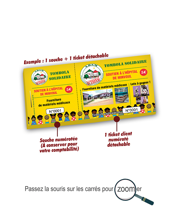 imprimer carnet de tombola pas cher Minvoul