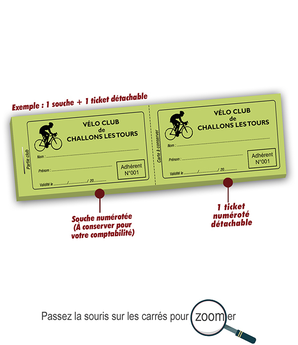 imprimer carte adherent velo club