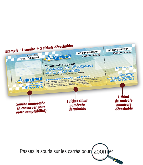 Copie de imprimer tickets de karting pas cher Kartland