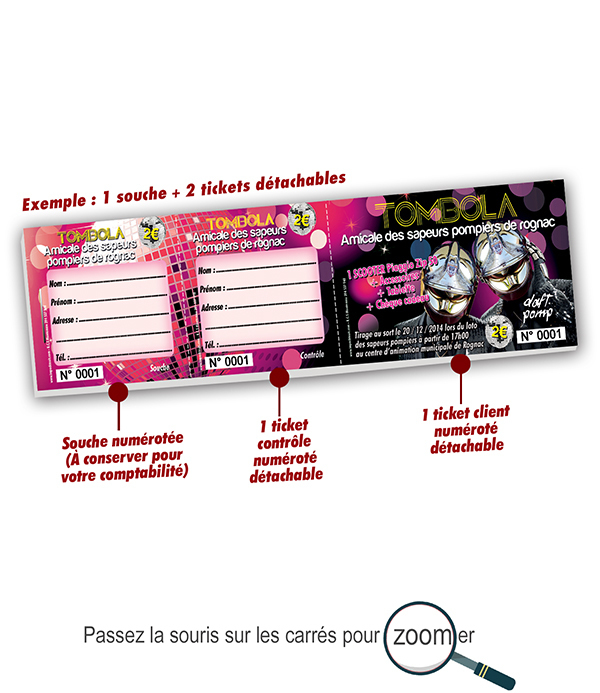 Copie (2) de imprimer tickets de tombola pas cher pompiers rognac