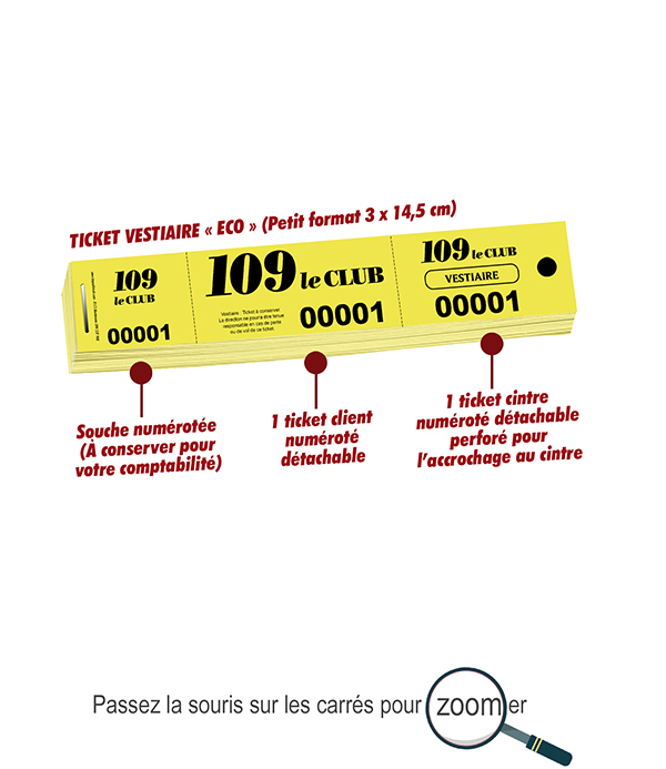 imprimer tickets vestiaire economique 109 le club