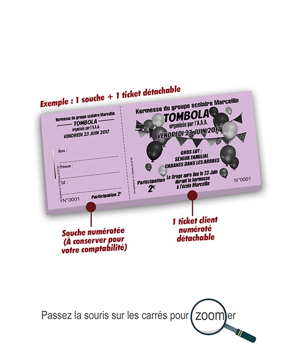 tombola kermesse à imprimer pas cher Marcelin