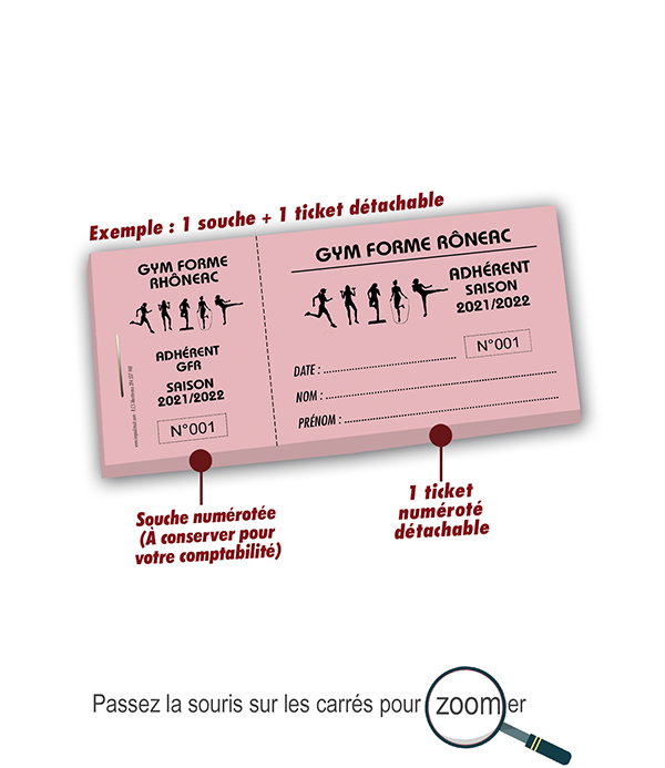 modèle carte adhérent gymnastique