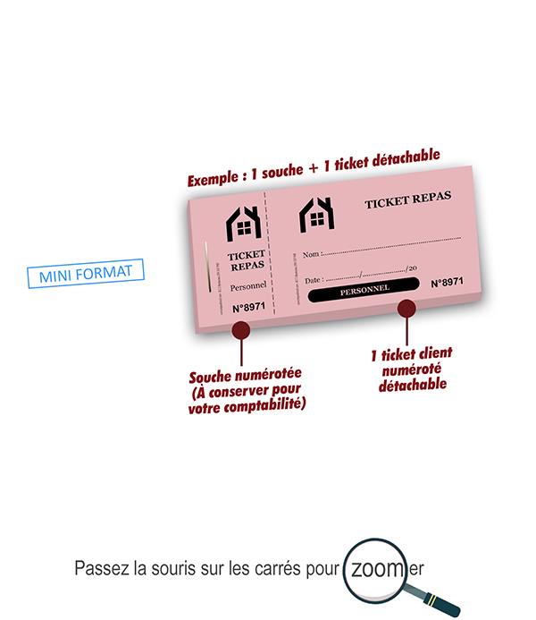 modele ticket repas personnel