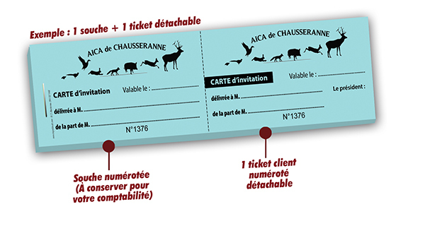 Carte invitation chasse