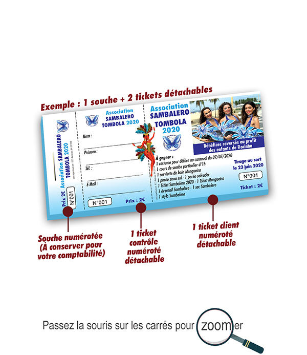 Copie de ticket association danse