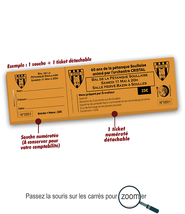 ticket bal de la pétanque