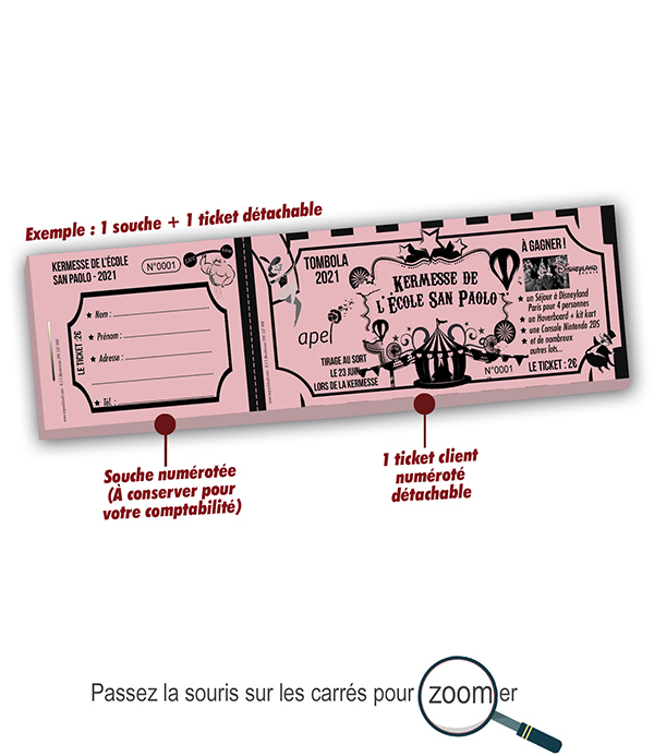 ticket de kermesse