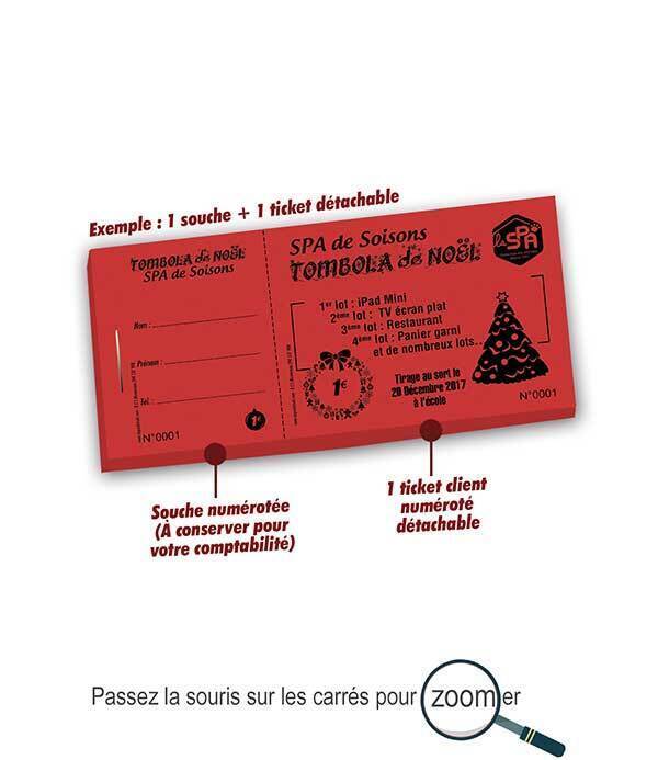 ticket de tombola SPA de Soissons