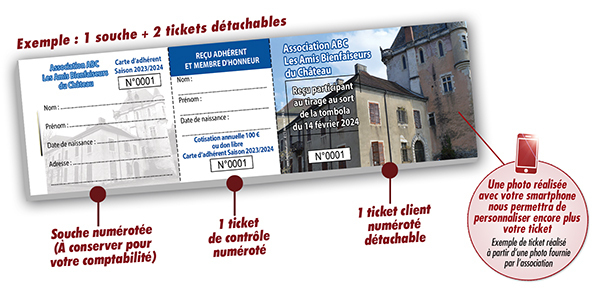 Ticket association bienfaiteur