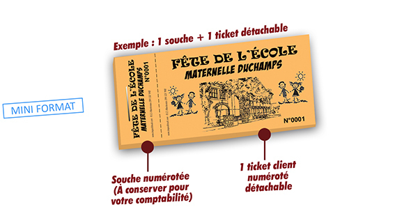 ticket fête de l'école