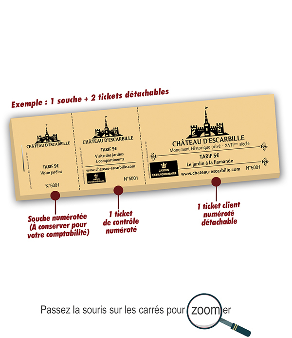 ticket jardins et château patrimoine