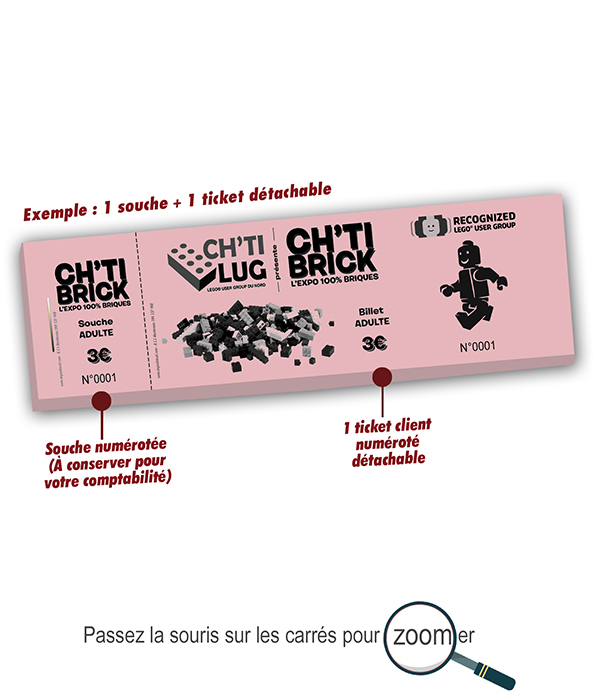 Ticket jeu LEGO