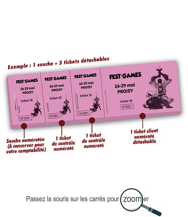 Ticket jeux festival