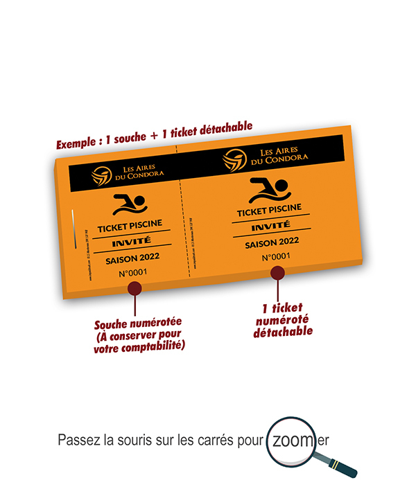 ticket piscine invité