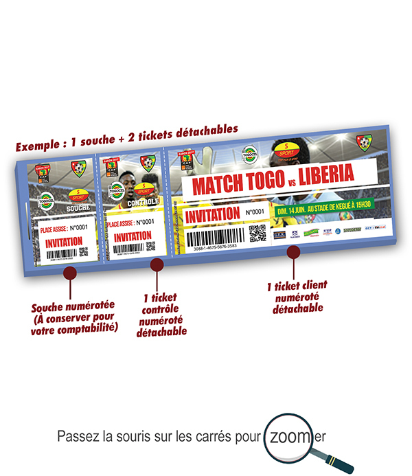 Ticket place match de foot