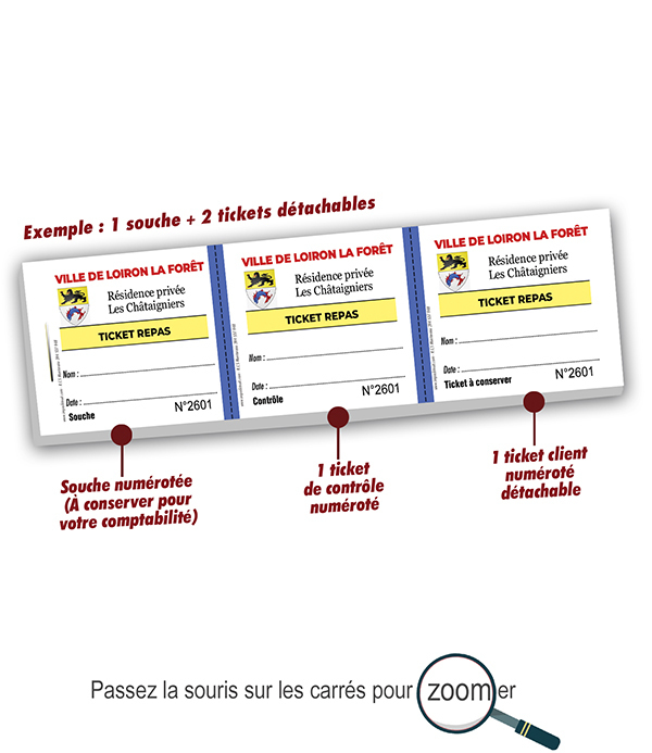 Ticket repas résidence privée