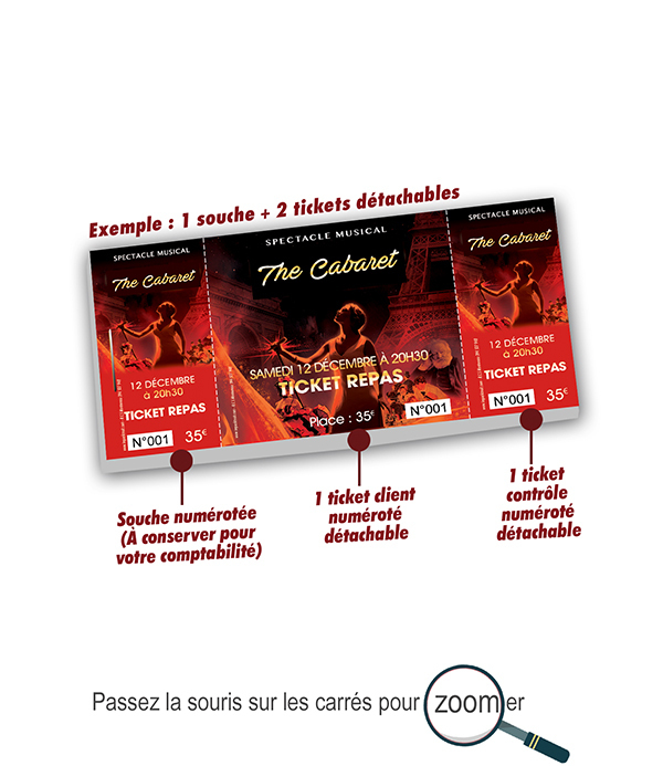 Ticket repas spectacle