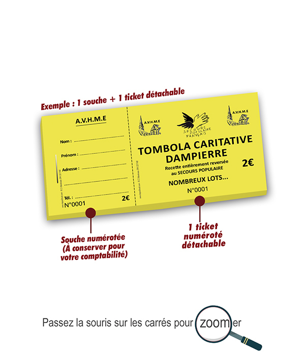 ticket tombola caritative