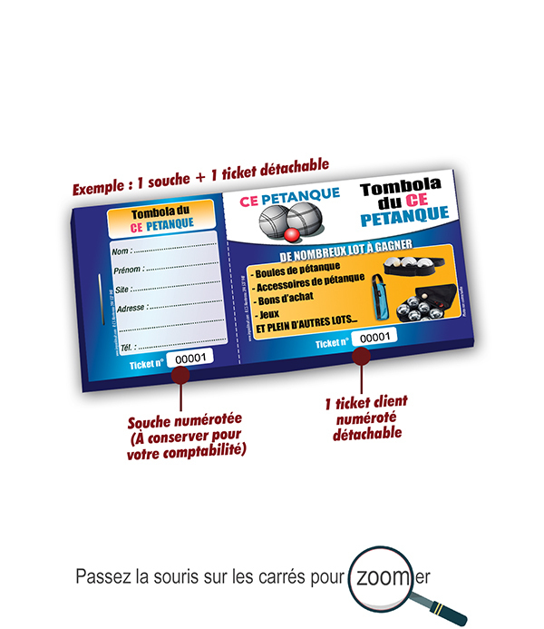 ticket tombola comité entreprise