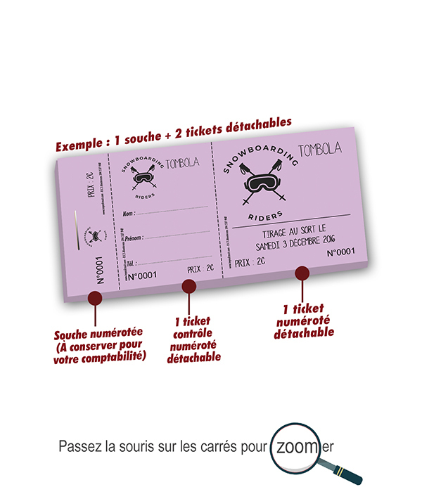 ticket tombola snowboard