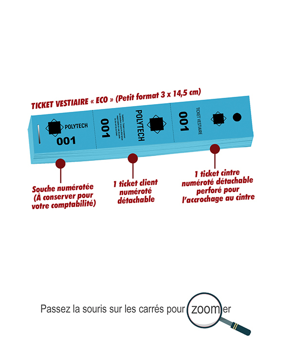 Ticket vestiaire eco Polytech