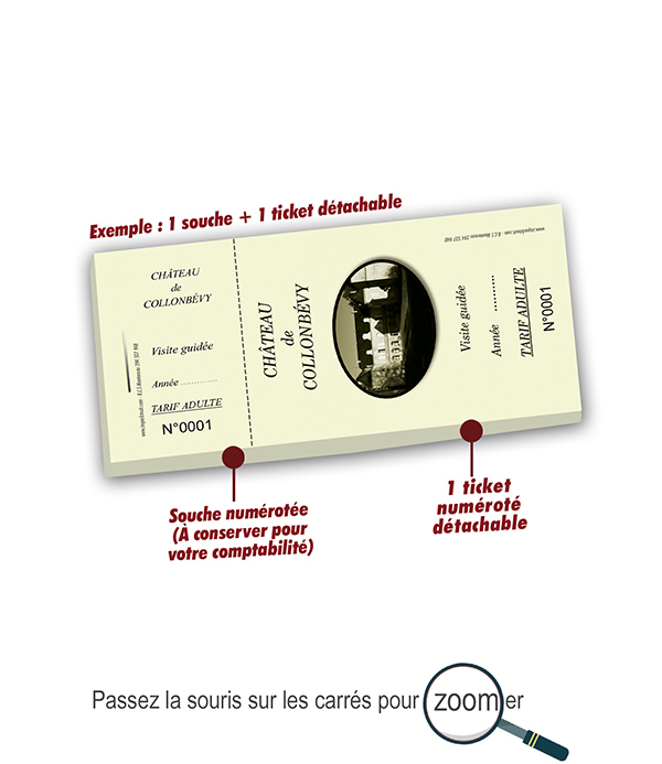 ticket visite guidée château