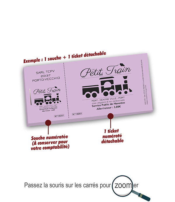 tickets de train à imprimer pas cher Le Petit Train