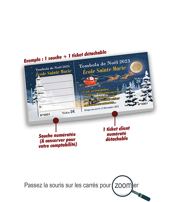 Tickets Père-Noël traineau