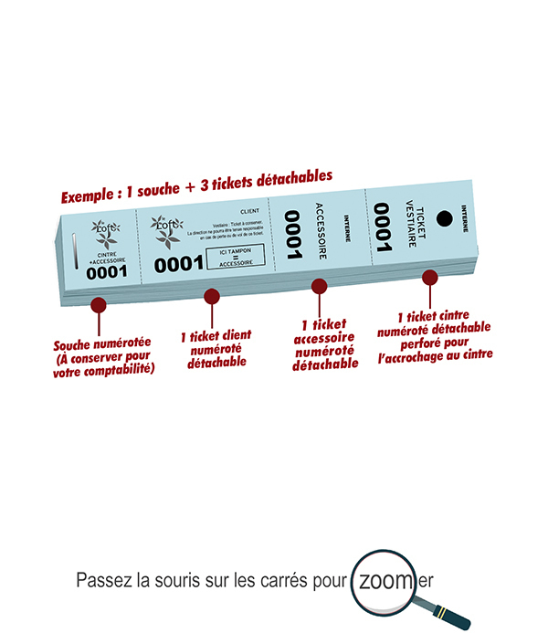 Impression Ticket de Vestiaire Personnalisé