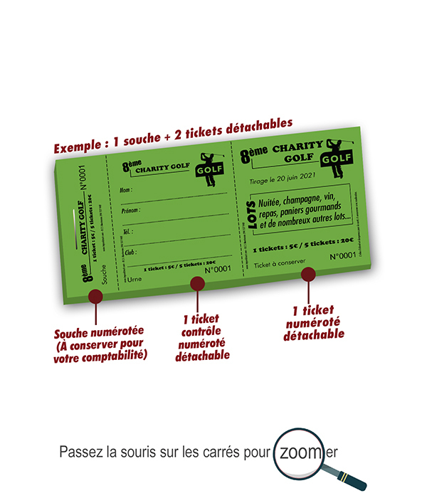 Copie de vendre tickets tombola Charity Golf