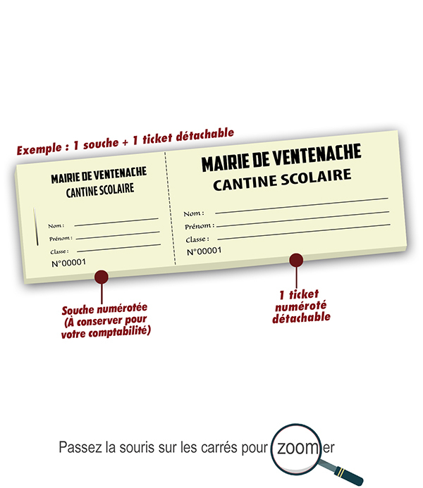 modele ticket repas scolaire Ventenache