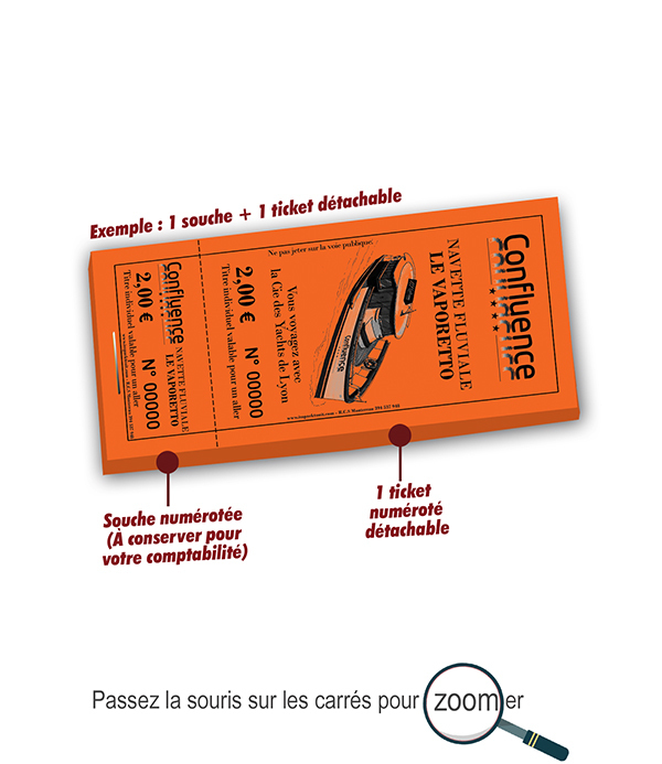 impression tickets navette fluviale Le Vaporetto