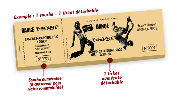 ticket personnalisé