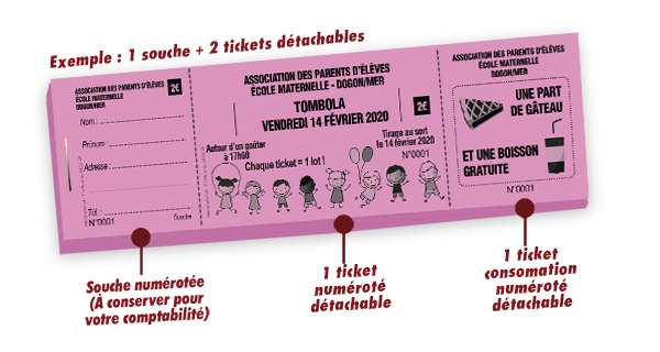 carnet ticket à souche Dogon