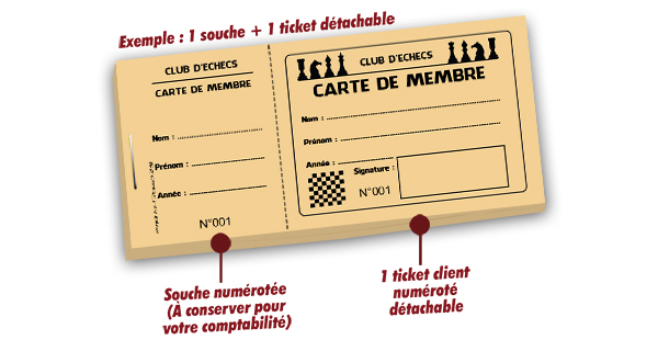 carte de membre impression