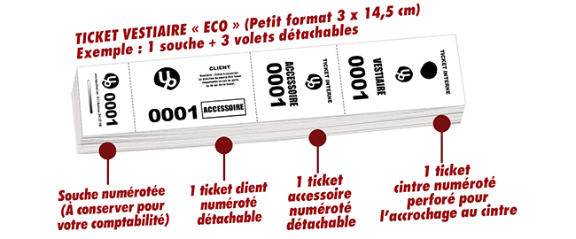 exemple tickets de vestiaire pas cher pour cintre uniparty