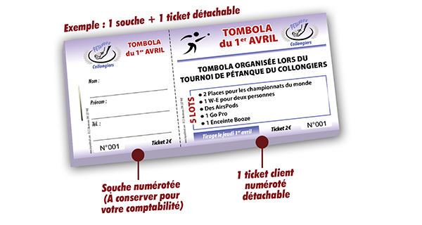 exemple de ticket de tombola pour pétanque