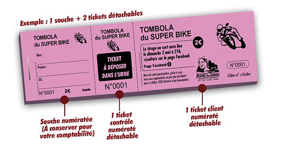exemple ticket course moto