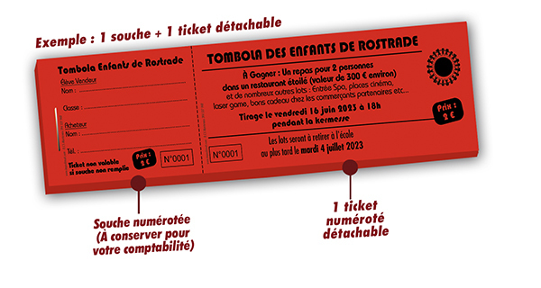 impression pas cher tombola ecole rostand