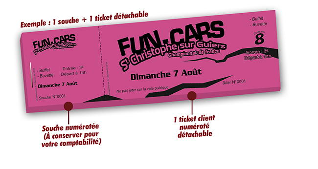 impression billets auto bus pas cher Fun-Cars