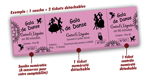 impression billetterie gala contes et legendes