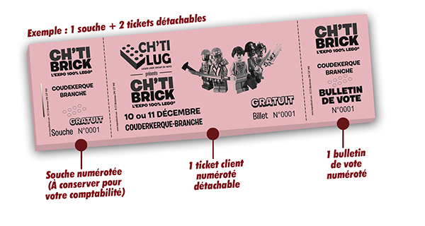 impression bulletins de vote pas cher expositions ch'ti brick