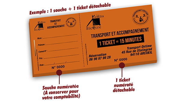 impression carnets tickets de transport pas cher Le Kremlin