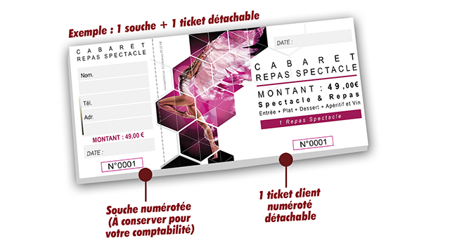 impression pas cher tickets entrée cabaret