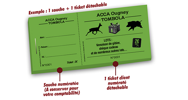 impression tickets de tombola Ougney